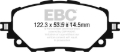Picture of EBC Yellowstuff Brake Pad Sets - DP42263R