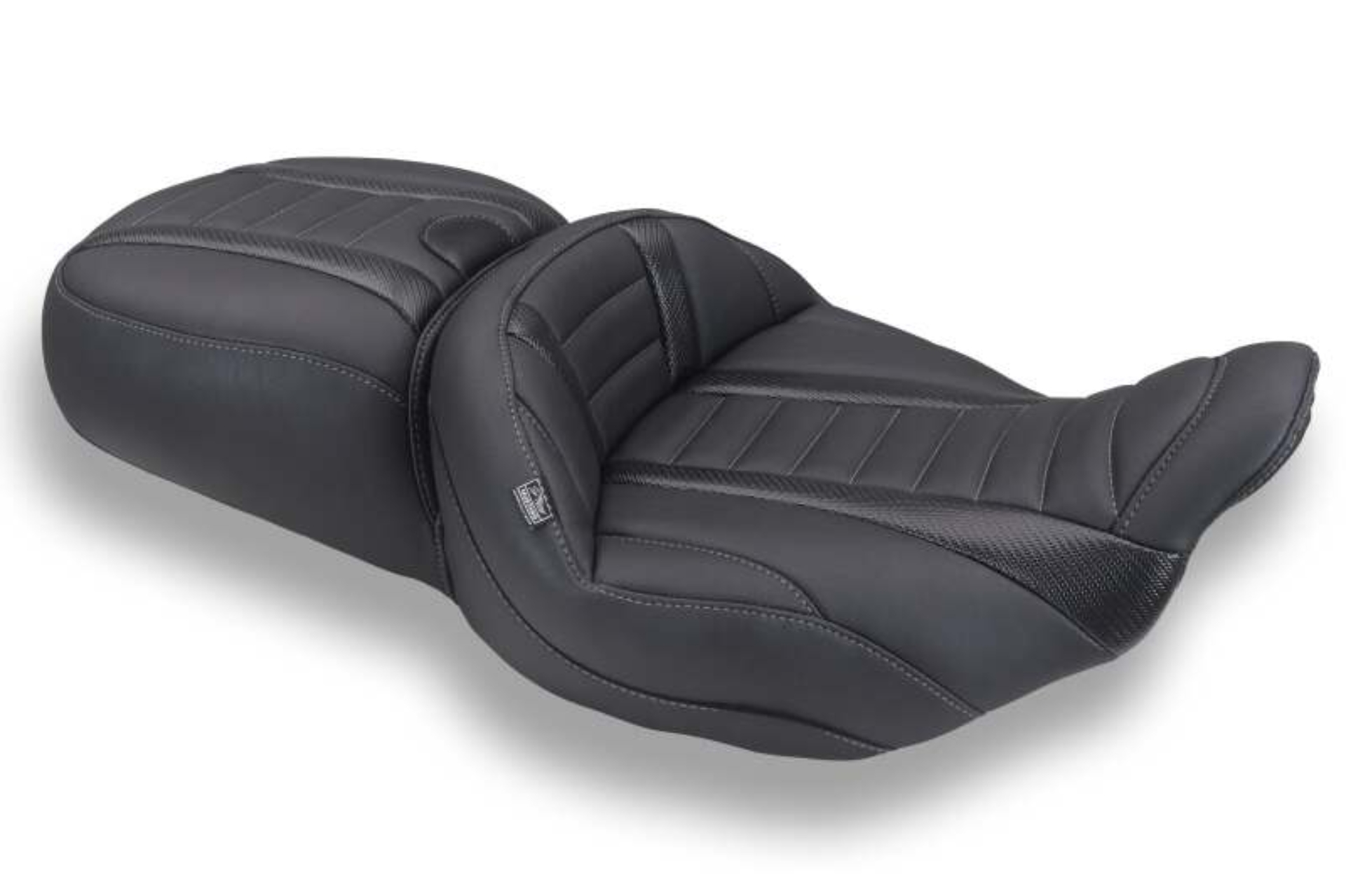 Picture of Mustang Motorcycle MMP One-Piece 2 Up Seat Solo Motorcycle Seats - 89480GM