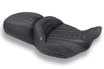 Picture of Mustang Motorcycle MMP One-Piece 2 Up Seat Solo Motorcycle Seats - 89480DC