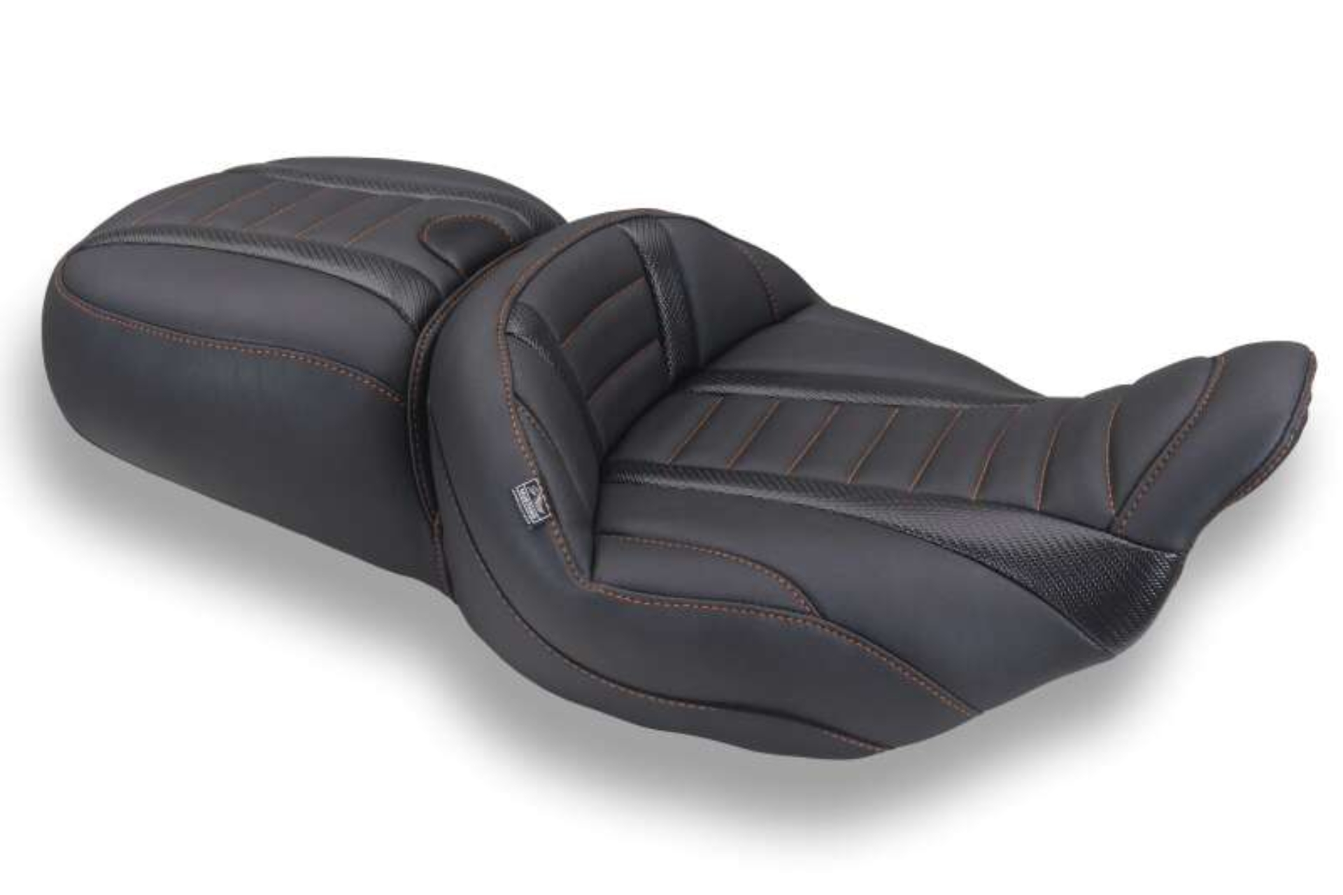 Picture of Mustang Motorcycle MMP One-Piece 2 Up Seat Solo Motorcycle Seats - 89480MO