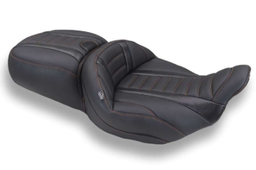 Picture of Mustang Motorcycle MMP One-Piece 2 Up Seat Solo Motorcycle Seats - 89480MO