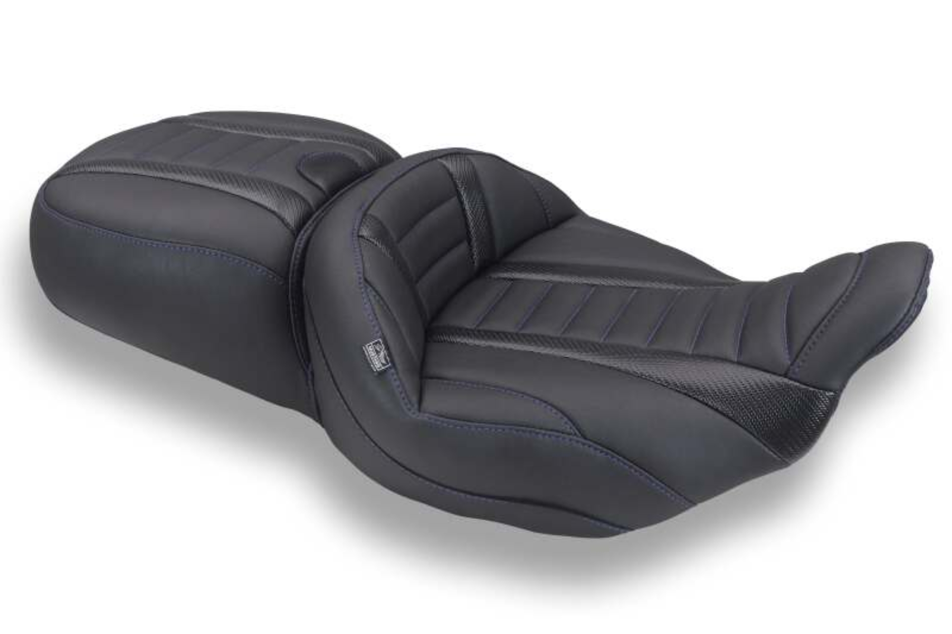 Picture of Mustang Motorcycle MMP One-Piece 2 Up Seat Solo Motorcycle Seats - 89480SB