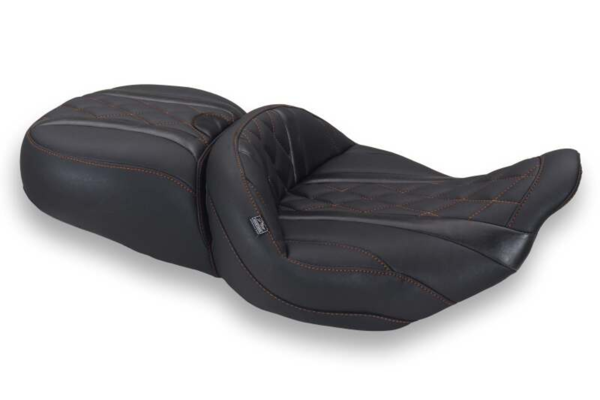 Picture of Mustang Motorcycle MMP One-Piece 2 Up Seat Solo Motorcycle Seats - 89482MO