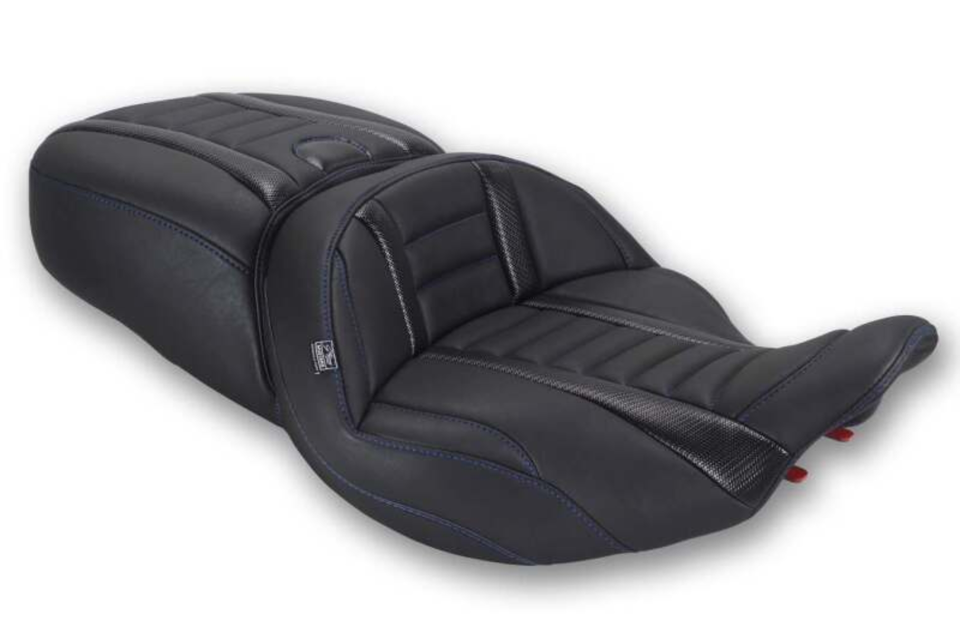 Picture of Mustang Motorcycle MMP One-Piece 2 Up Seat Solo Motorcycle Seats - 89412SB