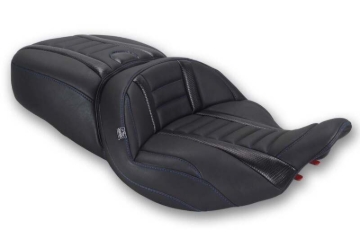 Picture of Mustang Motorcycle MMP One-Piece 2 Up Seat Solo Motorcycle Seats - 89412SB