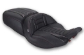 Picture of Mustang Motorcycle MMP One-Piece 2 Up Seat Solo Motorcycle Seats - 89412DC