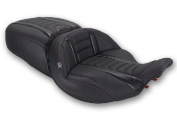 Picture of Mustang Motorcycle MMP One-Piece 2 Up Seat Solo Motorcycle Seats - 89412DC