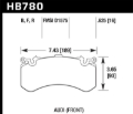 Picture of Hawk Performance HAWK HPS 5.0 Brake Pad Sets - HB780B.625