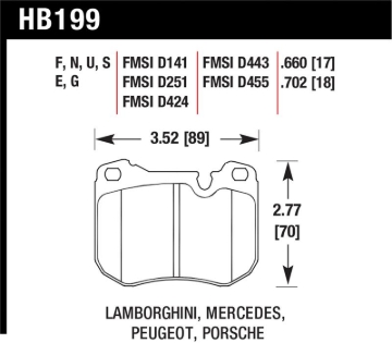 Picture of Hawk Performance HAWK DTC-60 Brake Pad Sets - HB199G.702