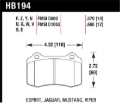 Picture of Hawk Performance HAWK HPS Brake Pad Sets - HB194F.570