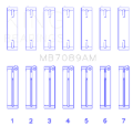 Picture of King Engine Bearings KING Main Bearings - MB7089AM0.25
