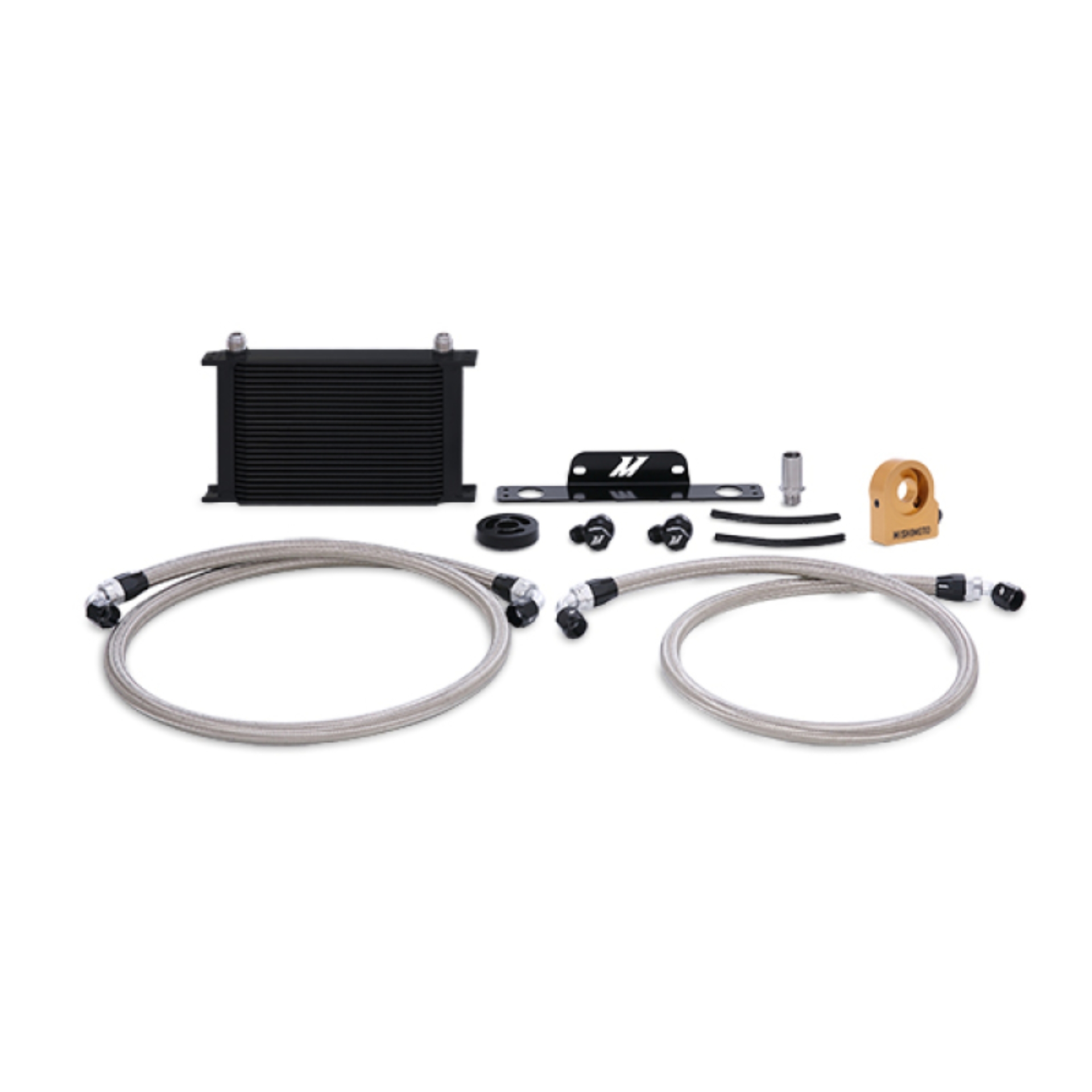 Picture of Mishimoto MM Oil Cooler-Kits-Tstat - MMOC-CSS-10TBK