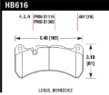 Picture of Hawk Performance HAWK Ceramic Brake Pad Sets - HB616Z.607