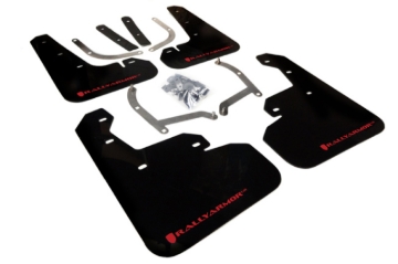 Picture of Rally Armor RAL UR Blk Flap/Rd Logo Mud Flaps - MF45-UR-BLK/RD