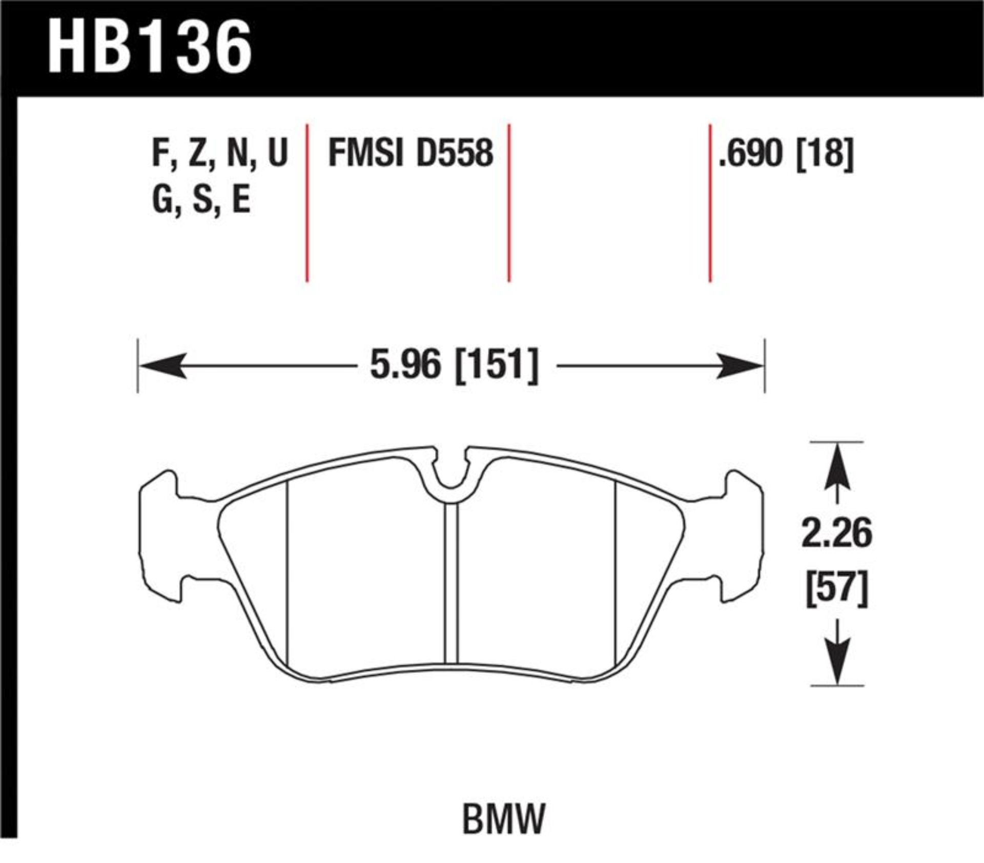 Picture of Hawk Performance HAWK DTC-70 Brake Pad Sets - HB136U.690