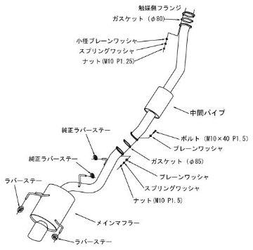 Picture of HKS Exhaust-Super Turbo Catback - 31029-AN003