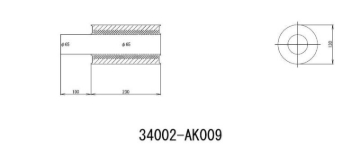 Picture of HKS Exhaust-Universal Mufflr Muffler - 34002-AK009