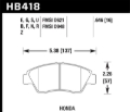 Picture of Hawk Performance HAWK Ceramic Brake Pad Sets - HB418Z.646