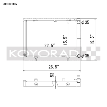 Picture of Koyo KOY Racing Radiators - RH020539N