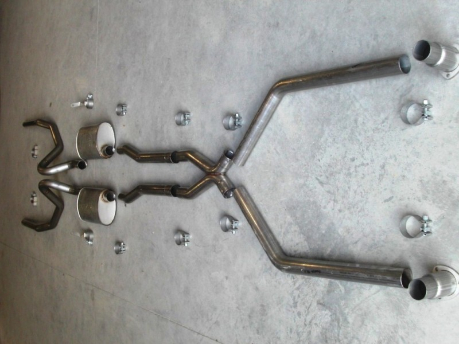 Picture of Stainless Works, 1966-67 Chevelle 2-1/2" 304, S/S Hot Rod X-Pipe Exhaust System.
