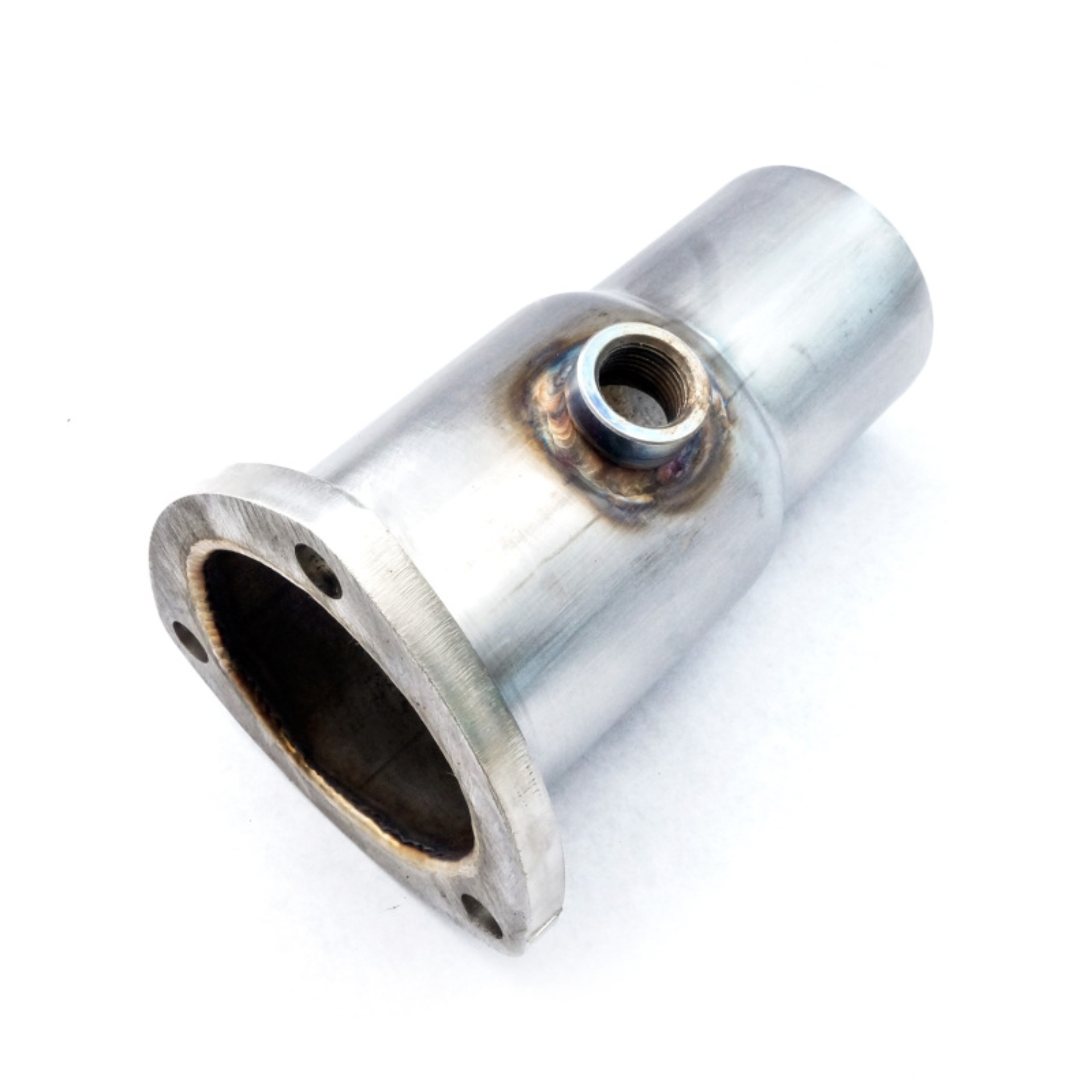 Picture of Stainless Works, Collector Adapter 2-1/2" inlet 2" outlet with O2 bung.
