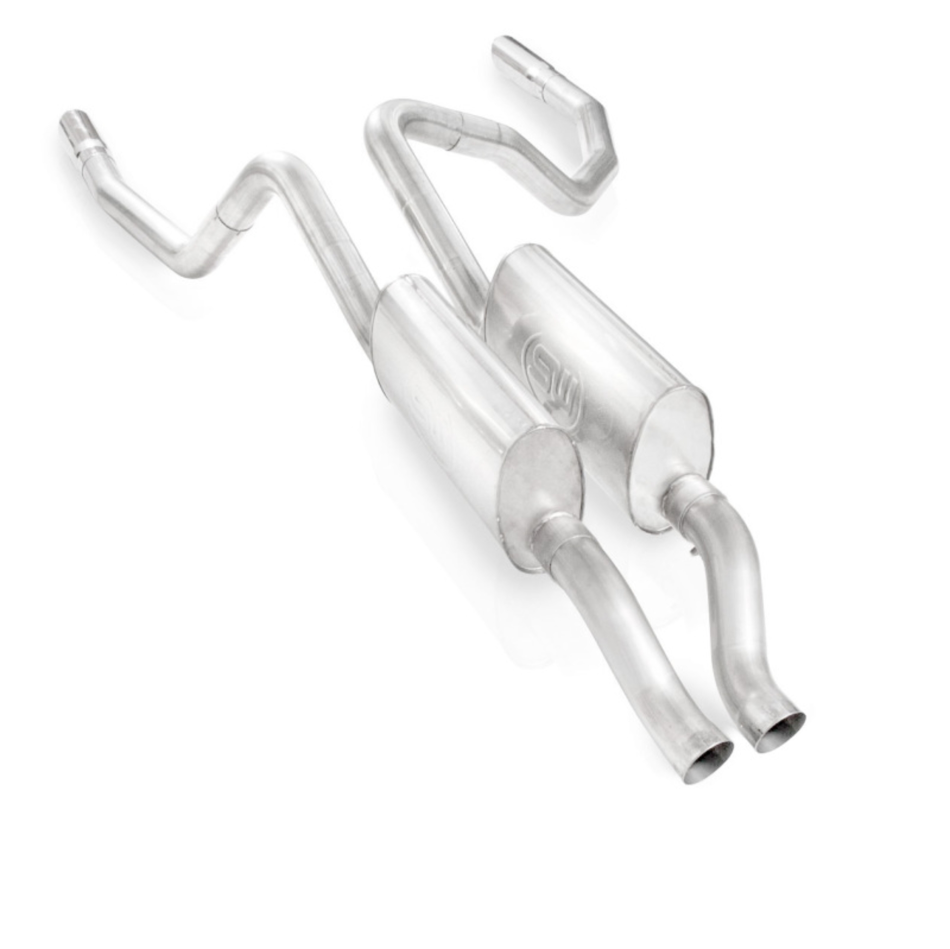 Picture of Stainless Works Dodge Ram Dual Exhaust.