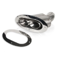 Picture of Stainless Works, Truck through body exhaust stainless steel big oval style tip.