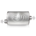 Picture of Stainless Works, Turbo S-tube 304 stainless steel style muffler.