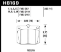 Picture of Hawk Performance HAWK Black Brake Pad Sets - HB169M.560