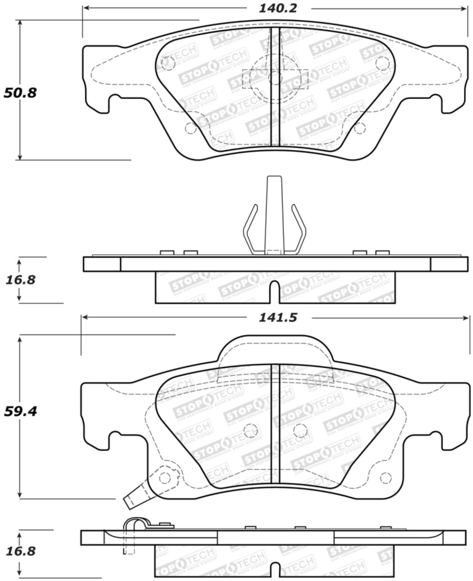 Picture of Sport Brake Pads with Shims and Hardware