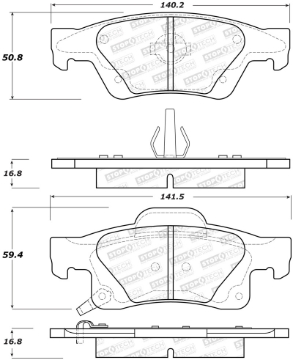 Picture of Sport Brake Pads with Shims and Hardware
