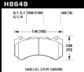 Picture of Hawk Performance HAWK DTC-80 Brake Pad Sets - HB649Q.605