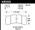 Picture of Hawk Performance HAWK DTC-80 Brake Pad Sets - HB105Q.620