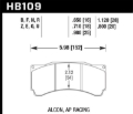 Picture of Hawk Performance HAWK DTC-80 Brake Pad Sets - HB109Q.980
