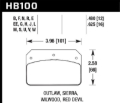 Picture of Hawk Performance HAWK DTC-80 Brake Pad Sets - HB100Q.480