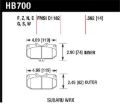 Picture of Hawk Performance HAWK Blue 9012 Brake Pad Sets - HB700E.562