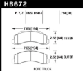 Picture of Hawk Performance HAWK Super Duty Brake Pad Sets - HB672P.714
