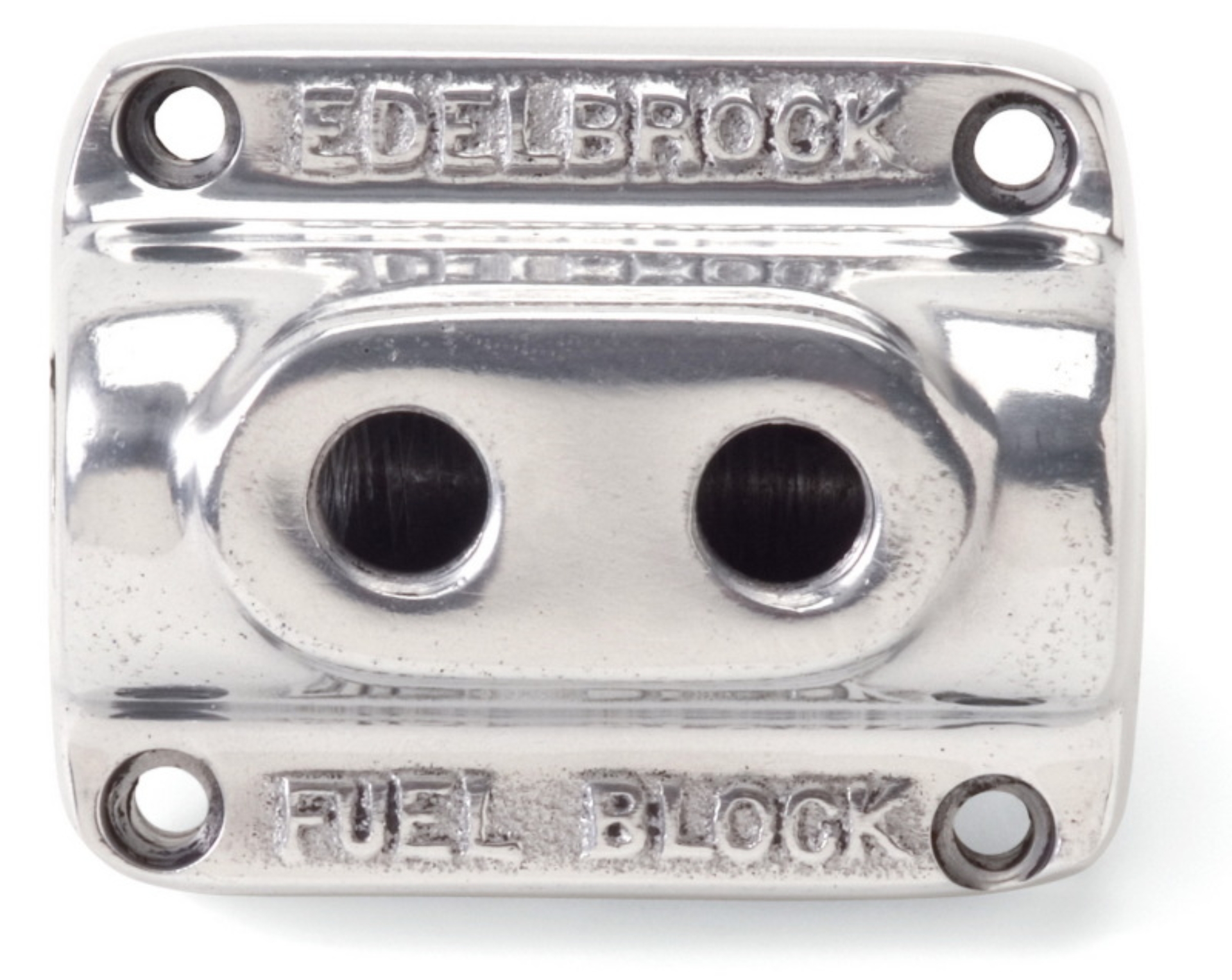 Picture of Dual Outlet Fuel Line Connector #12801 Polished Finish
