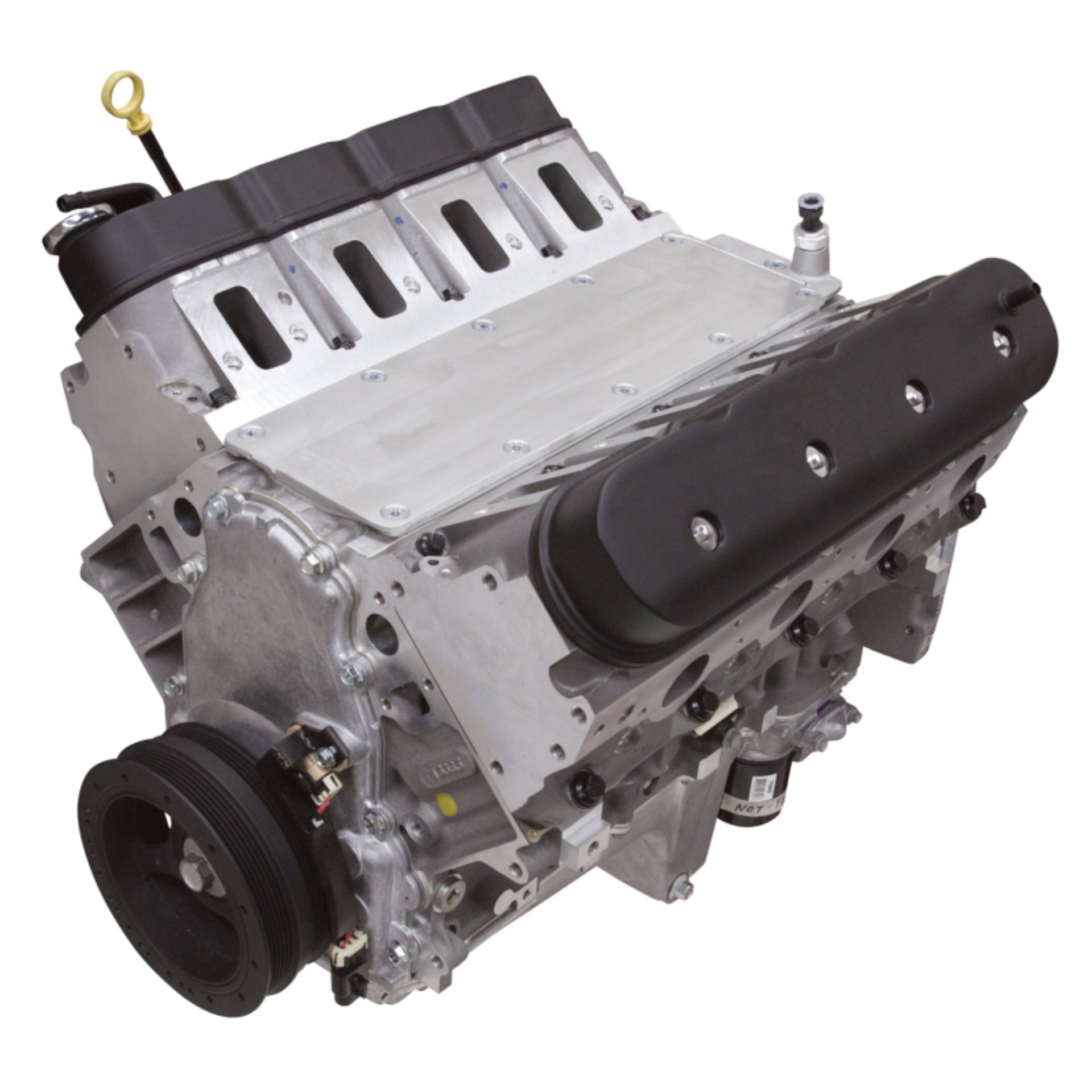 Picture of Long Block #46720 GM LS3 416, GM LSA Head W/Edelbrock Springs, 1-Piece Rear Main
