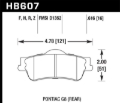 Picture of Hawk Performance HAWK Ceramic Brake Pad Sets - HB607Z.616