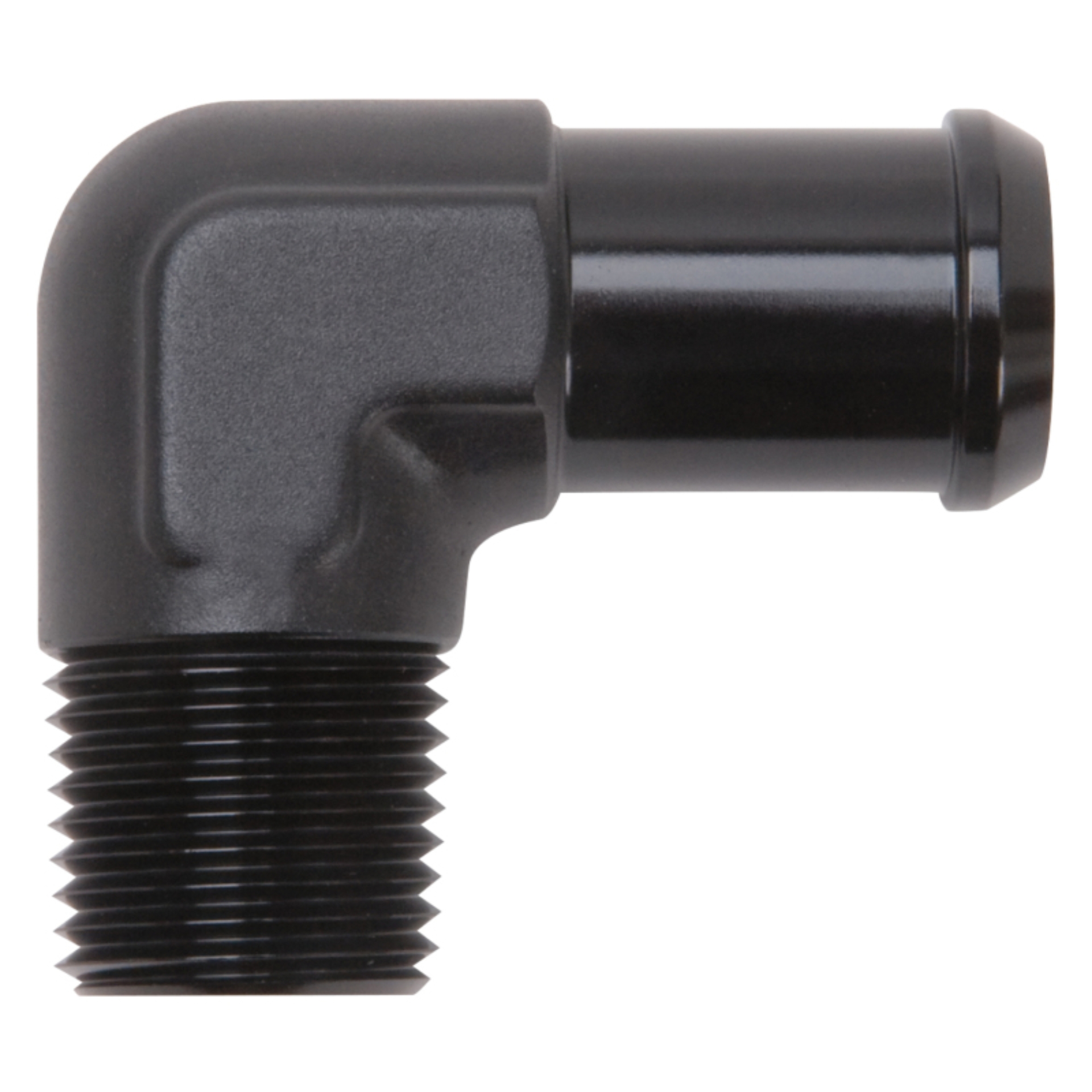 Picture of Heater Hose End Fitting-90 Deg with 1/2in. NPT and 3/4in. Barb