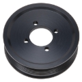 Picture of Edelbrock Competition Supercharger Pulley #15824 3.875 in. 6-Rib; Black Anodized