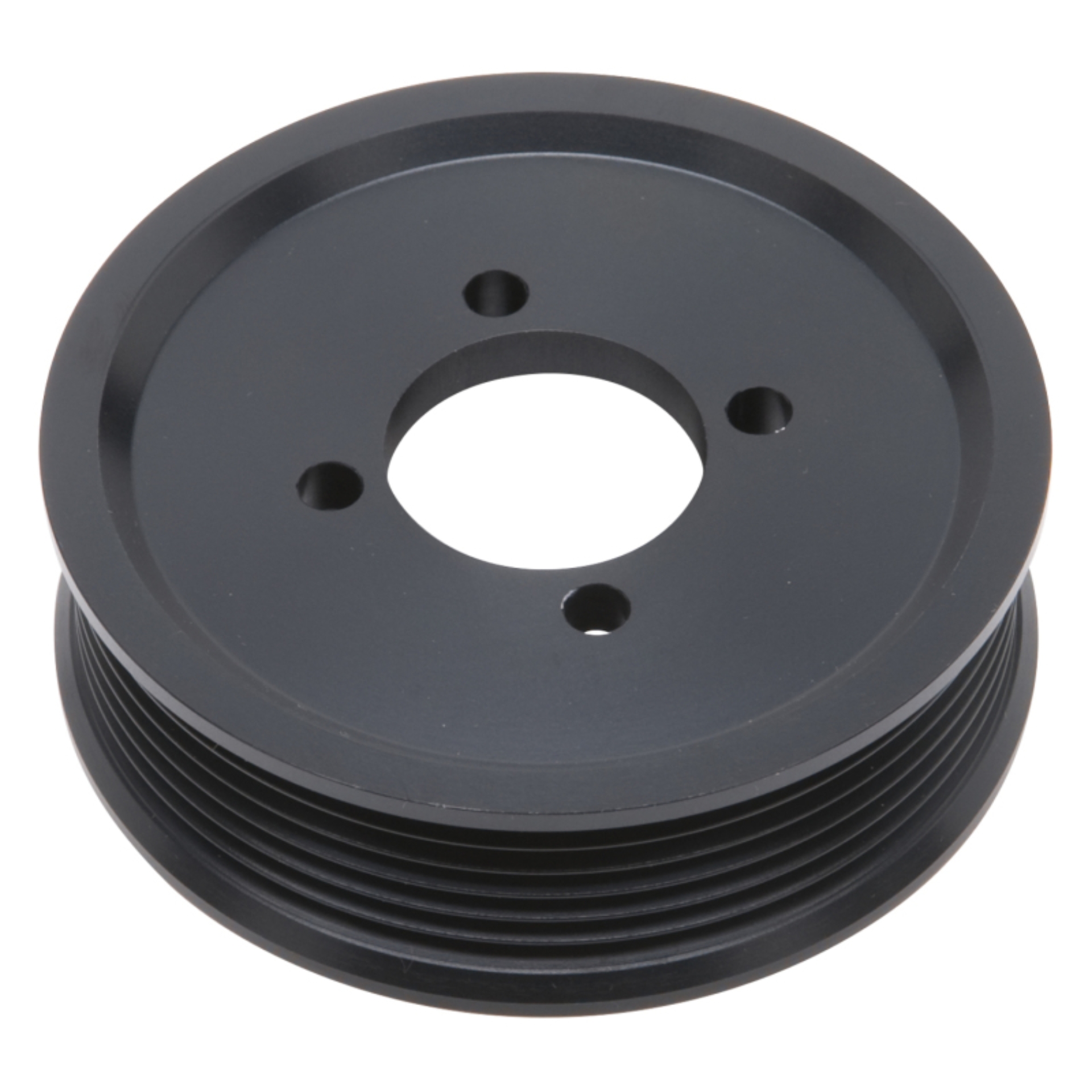Picture of Edelbrock Competition Supercharger Pulley #15825 3.75 in. 6-Rib; Black Anodized