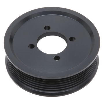 Picture of Edelbrock Competition Supercharger Pulley #15825 3.75 in. 6-Rib; Black Anodized