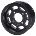 Picture of Edelbrock Competition Supercharger Pulley #15846 4.000 in. 10-Rib Black Anodized