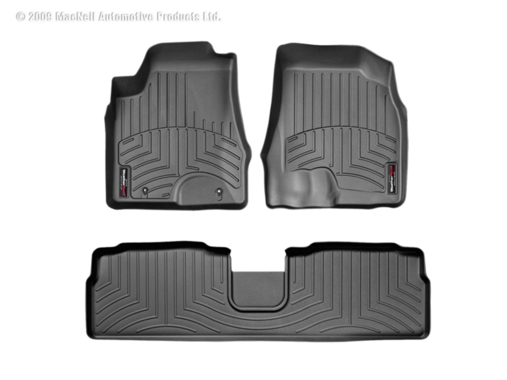 Picture of WeatherTech 06-07 Toyota Highlander Front and Rear Floorliners - Black