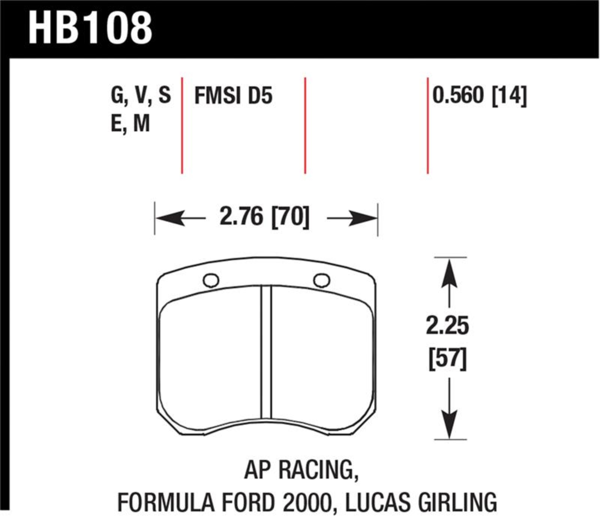 Picture of Hawk Performance HAWK Blue 9012 Brake Pad Sets - HB108E.560