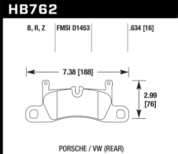 Picture of Hawk Performance HAWK Ceramic Brake Pad Sets - HB762Z.634