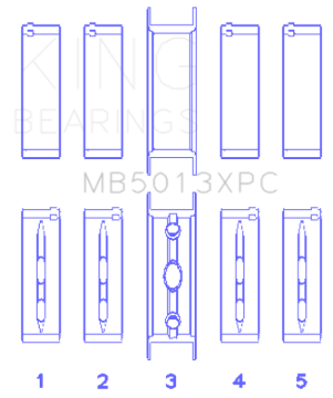 Picture of King Engine Bearings KING Performance Main Bearings - MB5013XPC