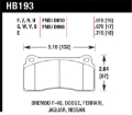 Picture of Hawk Performance HAWK Blue 9012 Brake Pad Sets - HB193E.670